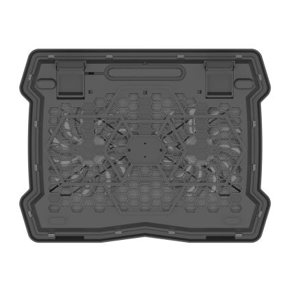 Base ventilée pour ordinateur portable 2x ventilateur 2xUSB noire