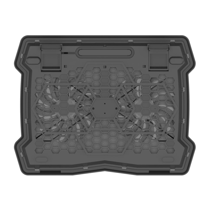 Base ventilée pour ordinateur portable 2x ventilateur 2xUSB noire