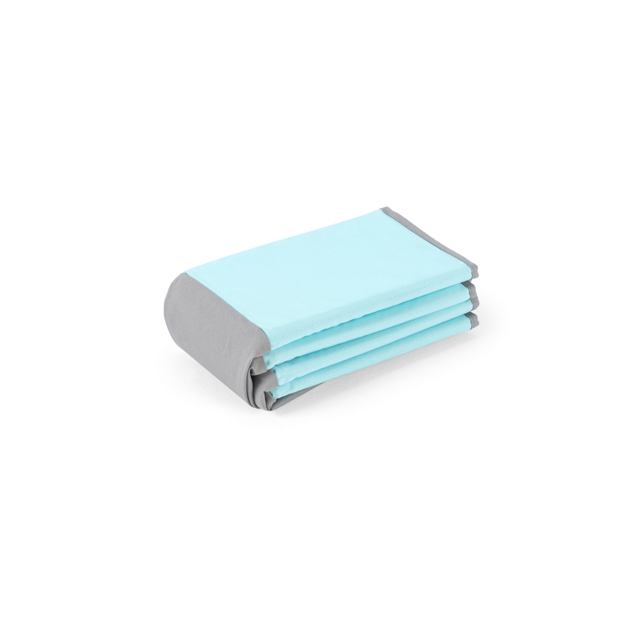 Bassin sec pour enfants avec balles Ø 80 cm bleu/gris