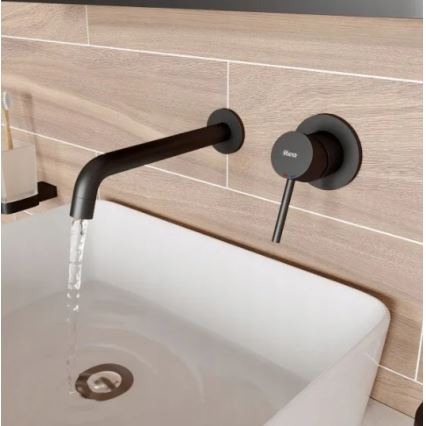 BAT-B0969 - Mitigeur de lavabo encastrable LUNGO, finition noir mat