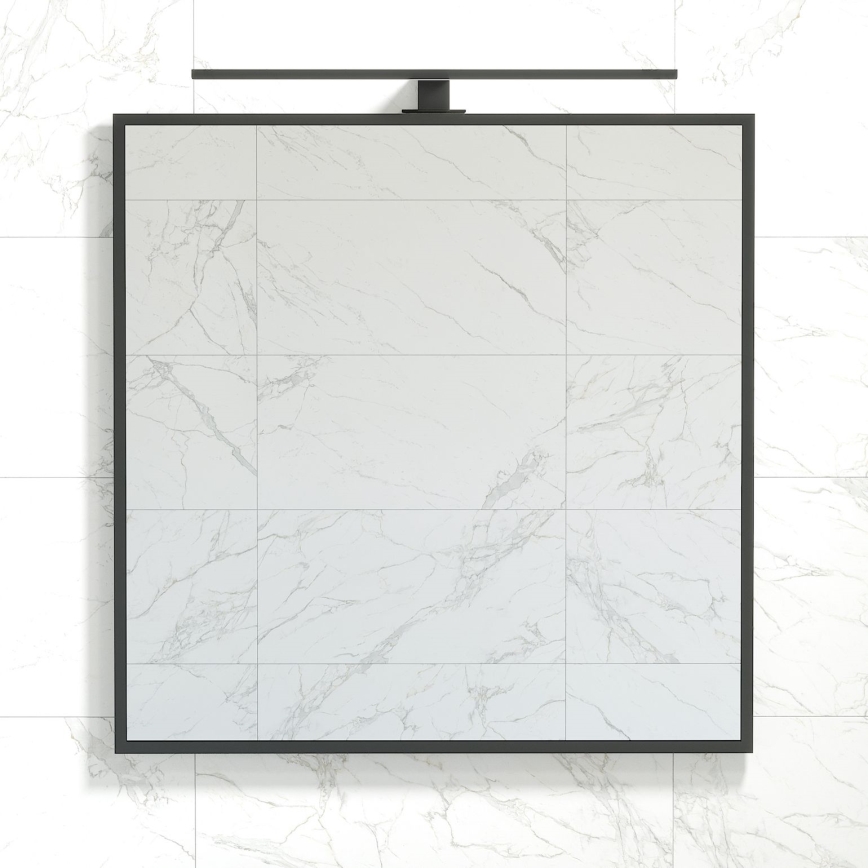BATH DELUXE 01-080-05-02-00 - Miroir de salle de bain BORGSTED 80x80 cm noir