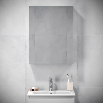 BATH DELUXE 02-050-63-01-01 - Meuble de salle de bain avec miroir KENWOOD 65x50 cm blanc mat