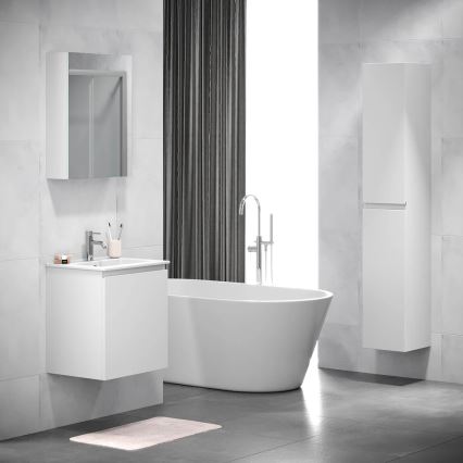 BATH DELUXE 02-050-63-01-01 - Meuble de salle de bain avec miroir KENWOOD 65x50 cm blanc mat