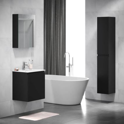 BATH DELUXE 02-050-63-02-01 - Meuble de salle de bain avec miroir KENWOOD 65x50 cm mat noir