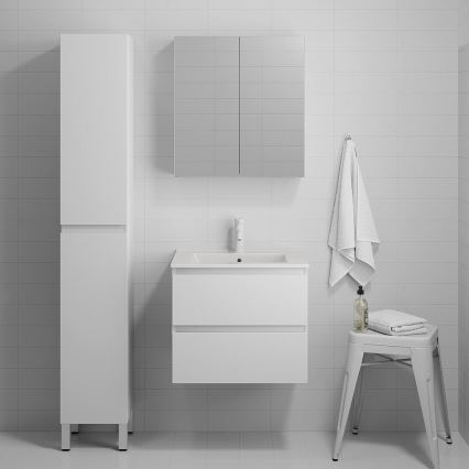 BATH DELUXE 03-060-63-01-01 - Meuble de salle de bain avec vasque KENWOOD 61 cm blanc mat