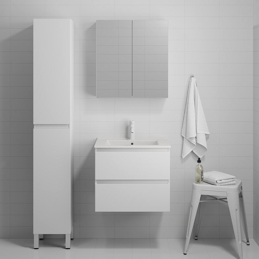 BATH DELUXE 03-060-63-01-01 - Meuble de salle de bain avec vasque KENWOOD 61 cm blanc mat