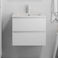 BATH DELUXE 03-060-63-01-01 - Meuble de salle de bain avec vasque KENWOOD 61 cm blanc mat