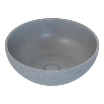 BATH DELUXE 06-039-19-23-00 - Vasque à poser BERGEN Ø 39 cm béton/gris