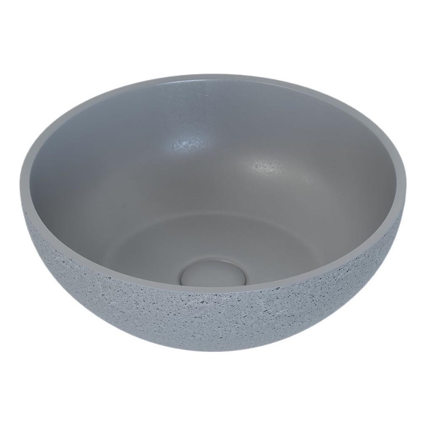 BATH DELUXE 06-039-19-23-00 - Vasque à poser BERGEN Ø 39 cm béton/gris