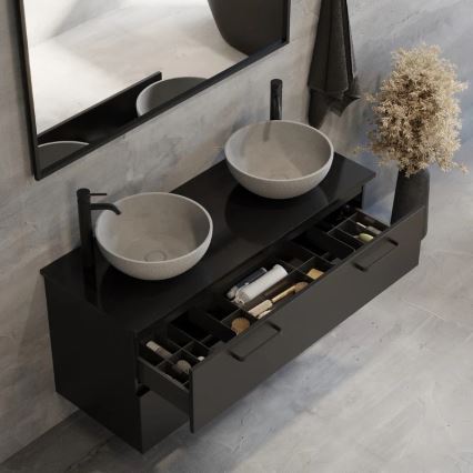 BATH DELUXE 06-039-19-23-00 - Vasque à poser BERGEN Ø 39 cm béton/gris