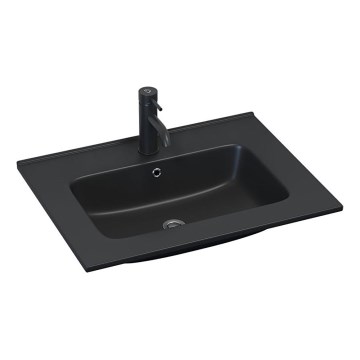 BATH DELUXE 06-060-27-02-00 - Lavabo encastré HYGE 61x46 cm céramique/noir