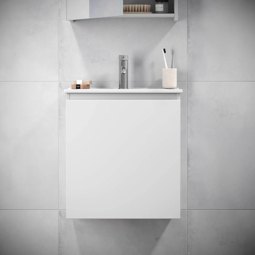 BATH DELUXE 09-050-63-01-01 - Meuble de salle de bain avec vasque KENWOOD 51 cm blanc mat
