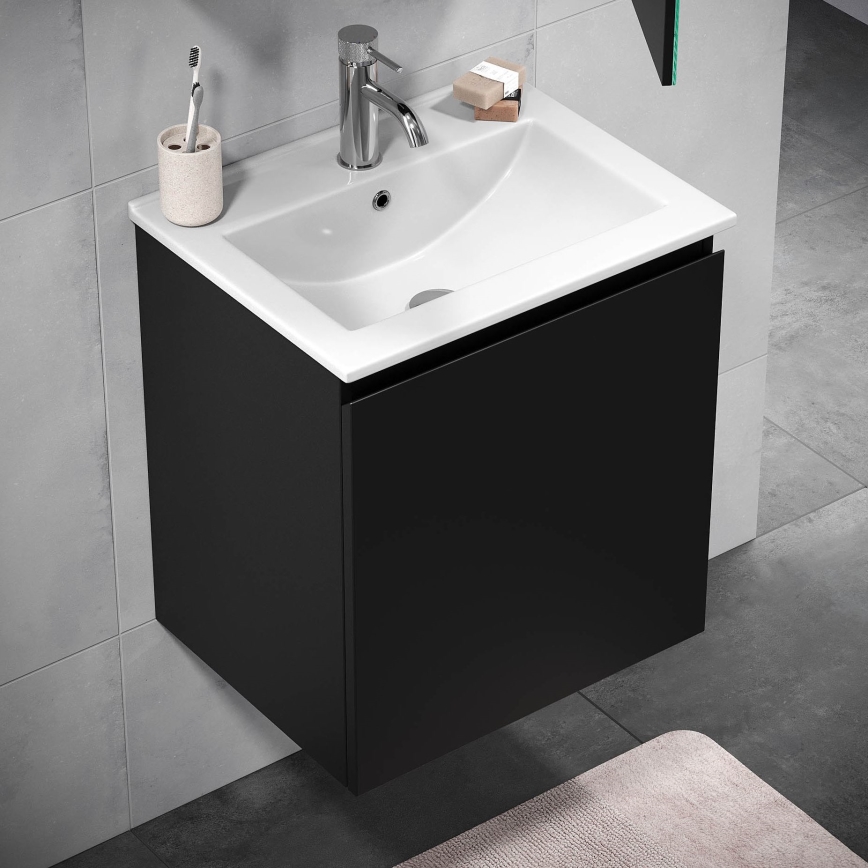 BATH DELUXE 09-050-63-02-01 - Meuble de salle de bain avec vasque KENWOOD 51 cm mat noir
