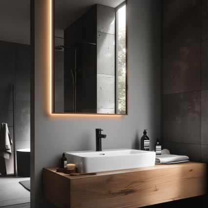 BATH DELUXE 28-017-03-02-02 - Robinet de lavabo RINGSTED 17,8 cm mat noir