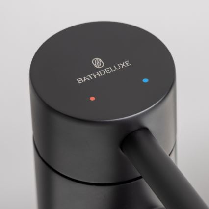 BATH DELUXE 28-017-03-02-02 - Robinet de lavabo RINGSTED 17,8 cm mat noir