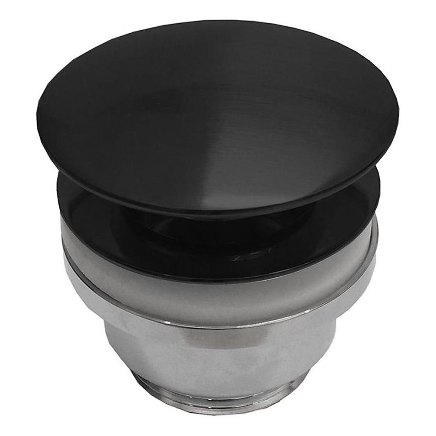 BATH DELUXE 33-004-05-02-04 - Bonde de lavabo RODBY d. 6,6 cm noir