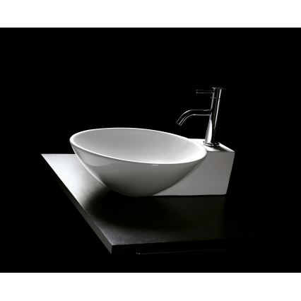 Bathco 0028 - Vasque à poser BAYONA 42x50,5 cm porcelaine/blanche