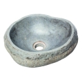 Bathco 00393 - Lavabo à poser RIO 52x47 cm pierre/gris
