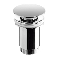 Bathco 0211 - Bonde de lavabo avec trop-plein CLICK-CLACK Ø 6 cm, chrome brillant