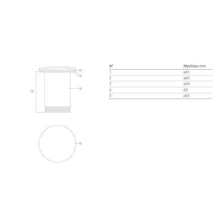 Bathco 0211 - Bonde de lavabo avec trop-plein CLICK-CLACK Ø 6 cm, chrome brillant