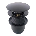 Bathco 0212NE - Bonde de lavabo sans trop-plein CLICK-CLACK Ø 6 cm noir mat