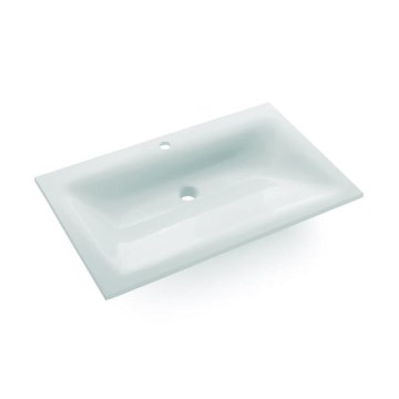 Bathco 0507 - Lavabo encastré MONACO 60x50 cm résine/blanc