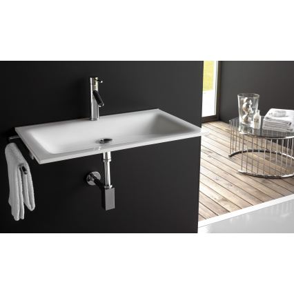 Bathco 0507 - Lavabo encastré MONACO 60x50 cm résine/blanc