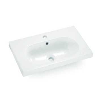 Bathco 0516 - Lavabo encastré ICE 60x35 cm en résine/blanc