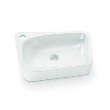 Bathco 4001 - Vasque à poser ARAGON 50 x 40,5 cm porcelaine/blanc