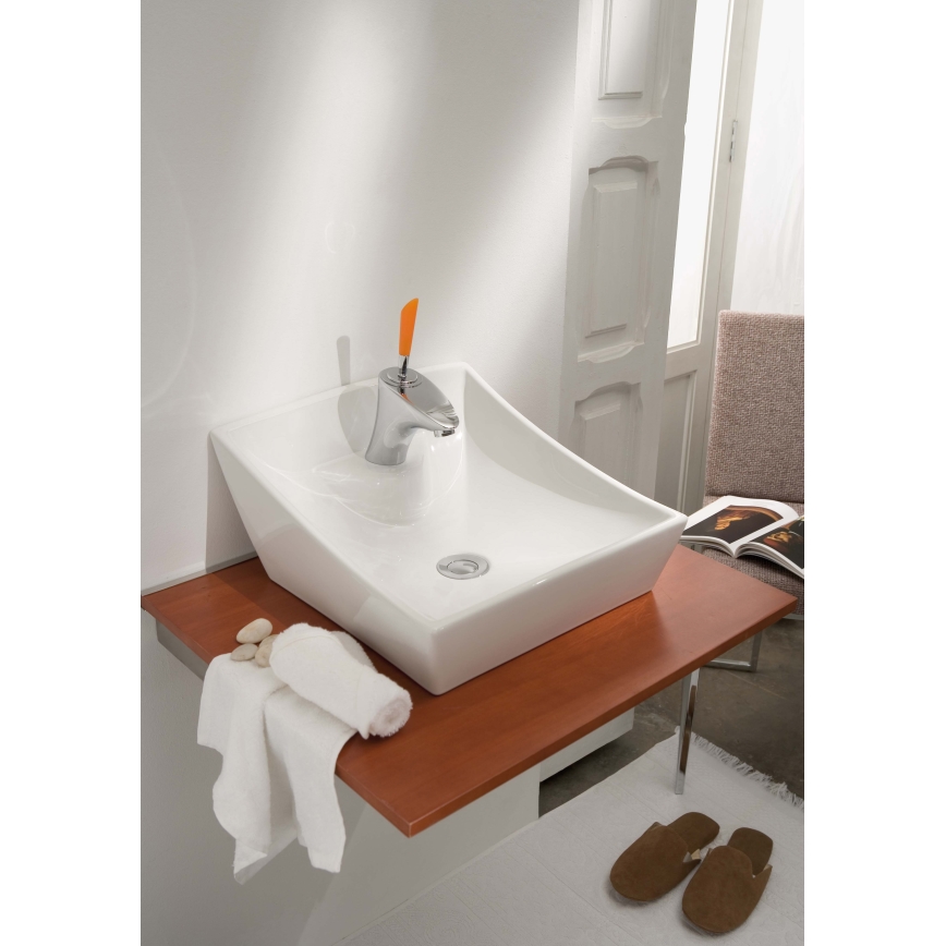 Bathco 4002 - Vasque à poser SORIA 40x41 cm porcelaine/blanche