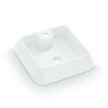 Bathco 4003 - Vasque à poser GALICIA 40 x 40 cm, porcelaine, blanc