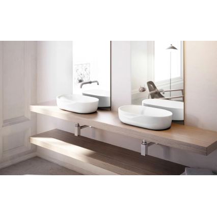 Bathco 4037 - Vasque à poser TOULOUSE 59x41,5 cm porcelaine/blanc