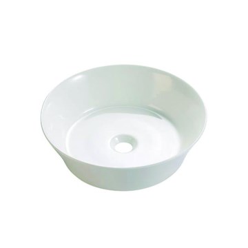 Bathco 4086 - Vasque à poser VOLTA Ø 35 cm, porcelaine blanche
