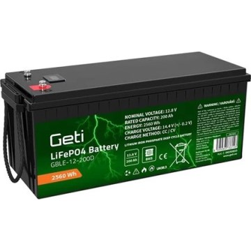 Batterie LiFePO4 12,8 V / 200 Ah
