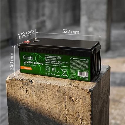 Batterie LiFePO4 25,6 V/100 Ah