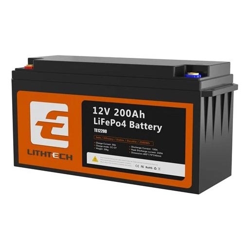 Batterie LiFePO4 pour systèmes solaires 12,8 V/200 Ah IP66