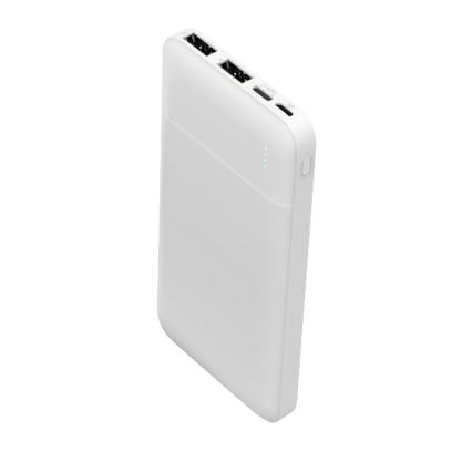 Batterie portative 10000 mAh 3,7V blanche