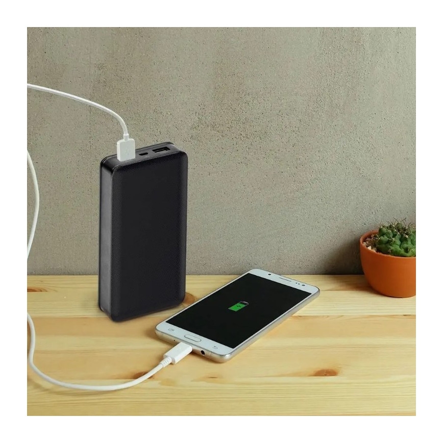 Batterie portative 20000mAh/5V noire
