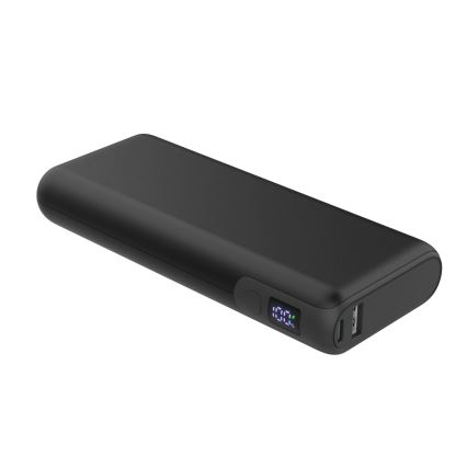 Batterie portative avec affichage LED Power Delivery 20000 mAh/65W/3,7V noir