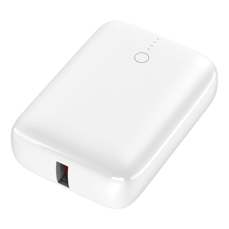 Batterie portative Power Delivery Compact 10000 mAh/22,5W/3,7V blanc