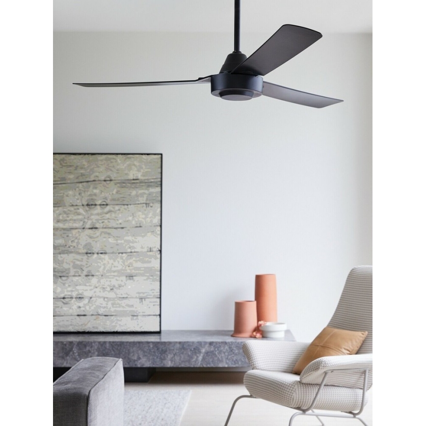 BAYSIDE 213017 - Ventilateur de plafond CALYPSO noir Ø 122 cm
