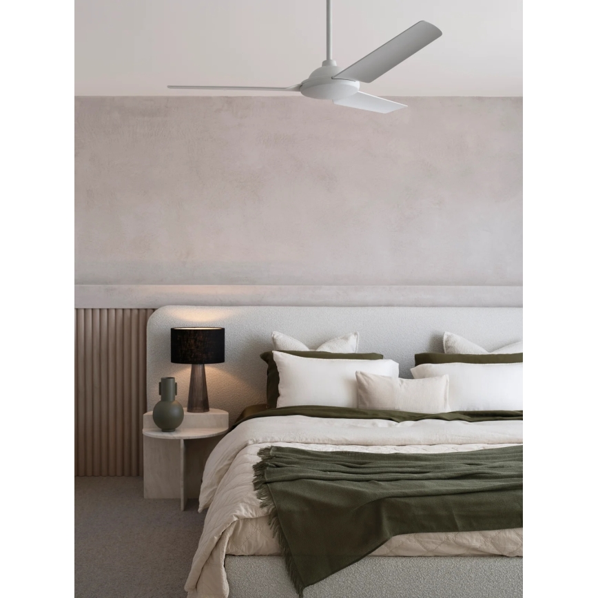 BAYSIDE 21302449 - Ventilateur de plafond SOMERSET Ø 122 cm blanc + télécommande