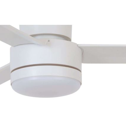 BAYSIDE 213036 - Ventilateur de plafond LED LAGOON GX53/17W/230V blanc + télécommande