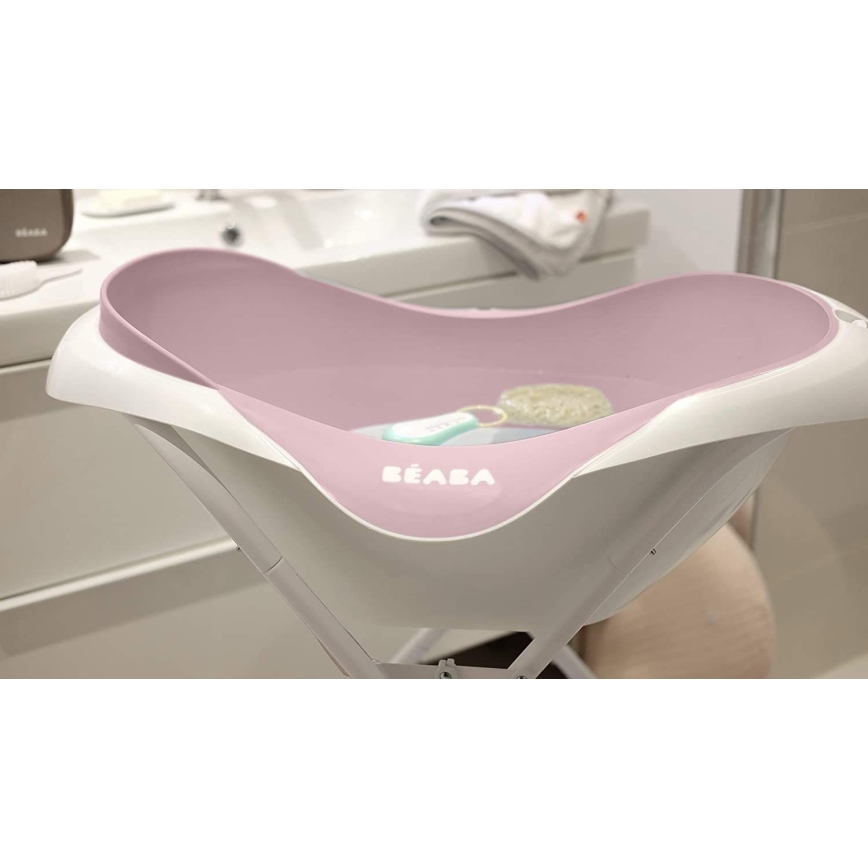 🥰 baignoire pliable beaba neuve bebe rose poudré lining pvc interieur  exterieur