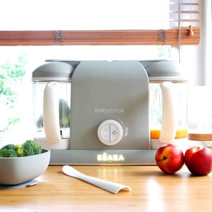 Beaba - Cuiseur vapeur avec mixeur BABYCOOK PLUS gris