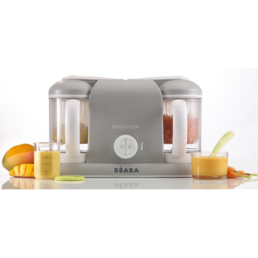 Beaba - Cuiseur vapeur avec mixeur BABYCOOK PLUS gris