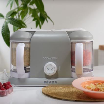 Beaba - Cuiseur vapeur avec mixeur BABYCOOK PLUS gris