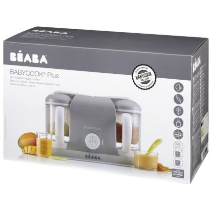 Beaba - Cuiseur vapeur avec mixeur BABYCOOK PLUS gris