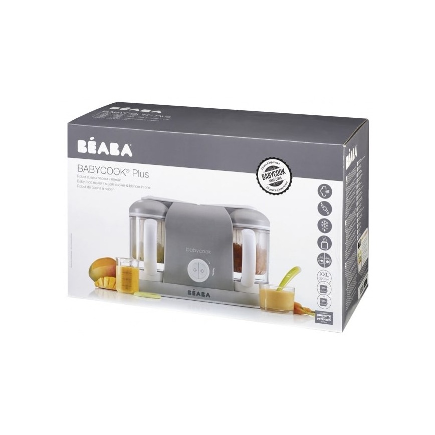 Beaba - Cuiseur vapeur avec mixeur BABYCOOK PLUS gris