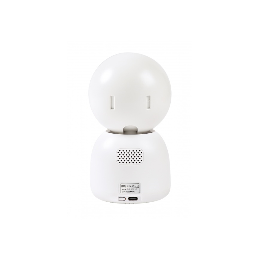 Beaba - Babyphone connecté et rechargeable avec écran ZEN NIGHT 720p 5V 4000 mAh Wi-Fi blanc